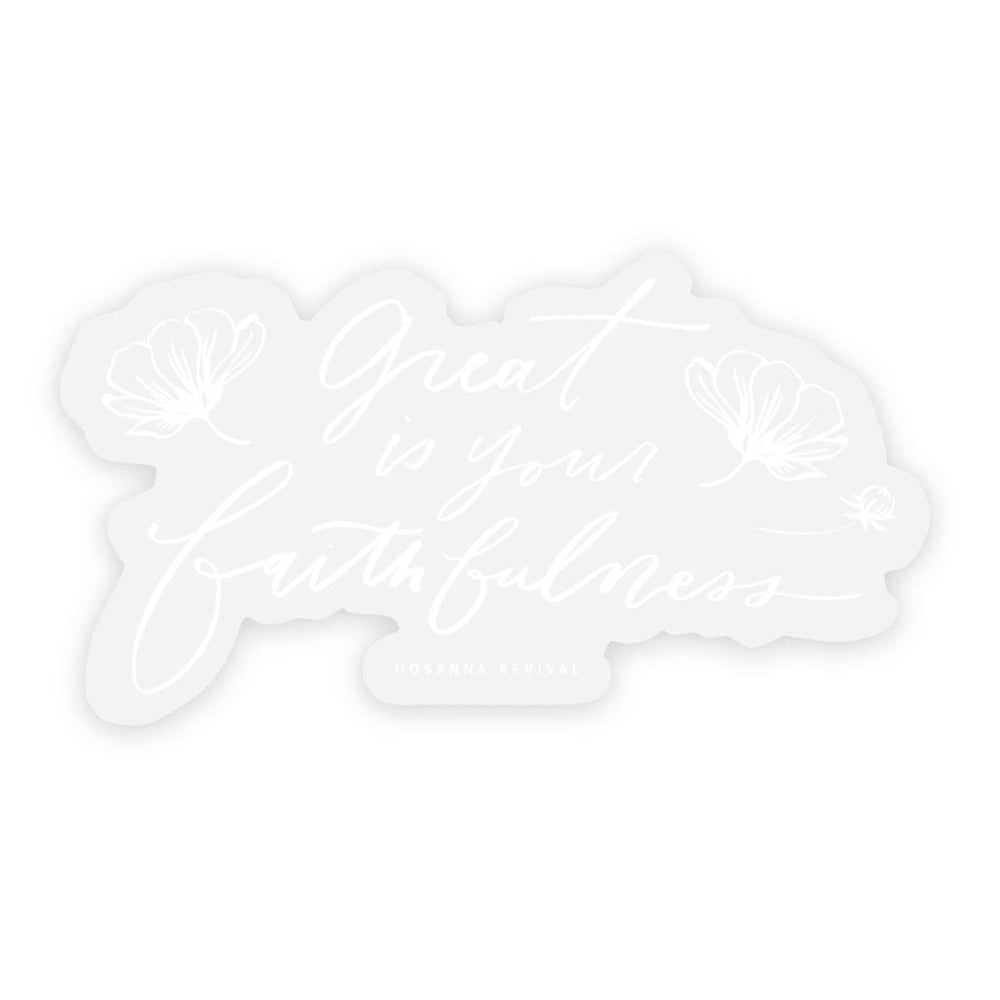 Scripture Stickers: Great Is Your Faithfulness