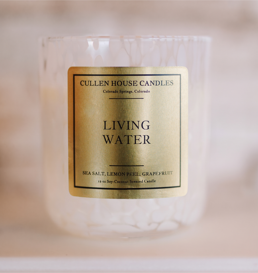 Living Water: Scripture Candle